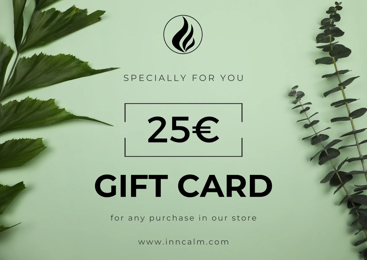 INNCALM €25 Gift Card – The perfect thoughtful gift for luxury scented candle lovers.