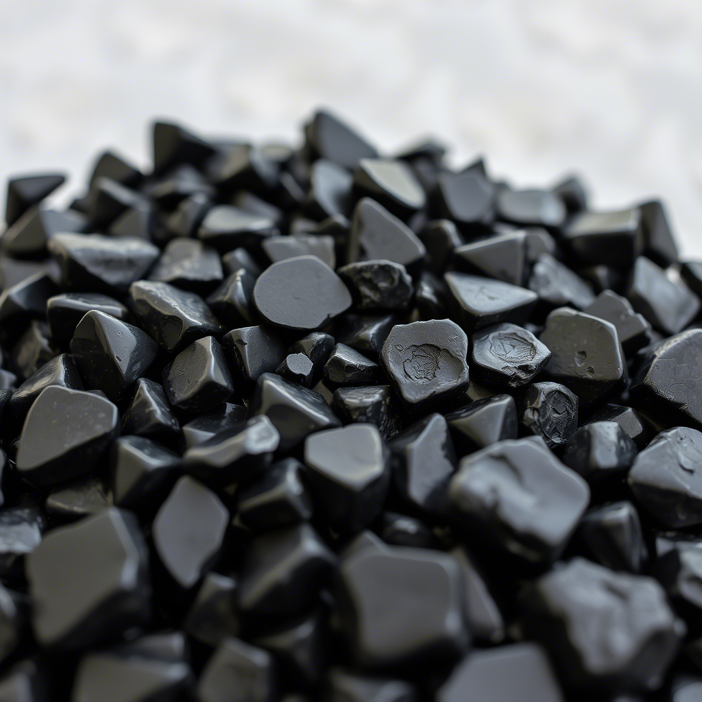 Black Obsidian used in Whisky & Cedar Scented Candle INNCALM, promotes strength, balance and refined calm.