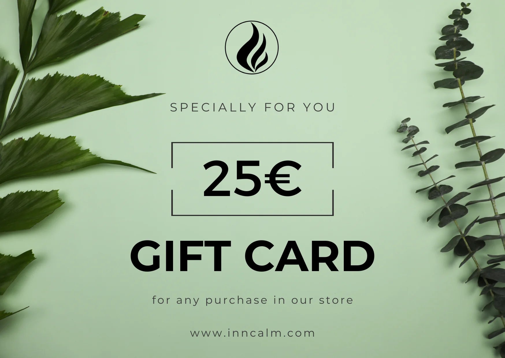 INNCALM €25 Gift Card – The perfect thoughtful gift for luxury scented candle lovers.