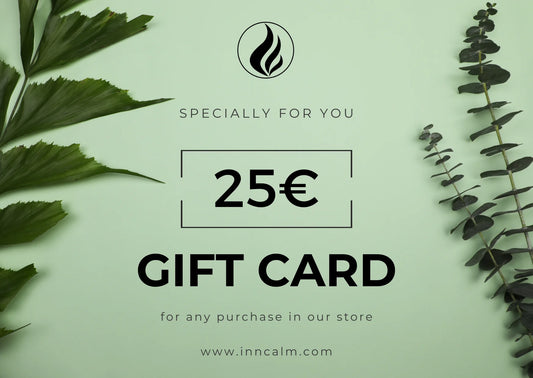 INNCALM €25 Gift Card – The perfect thoughtful gift for luxury scented candle lovers.